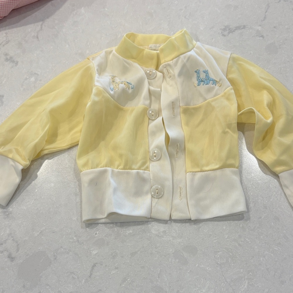 Charming Kids Jacket in Yellow and White